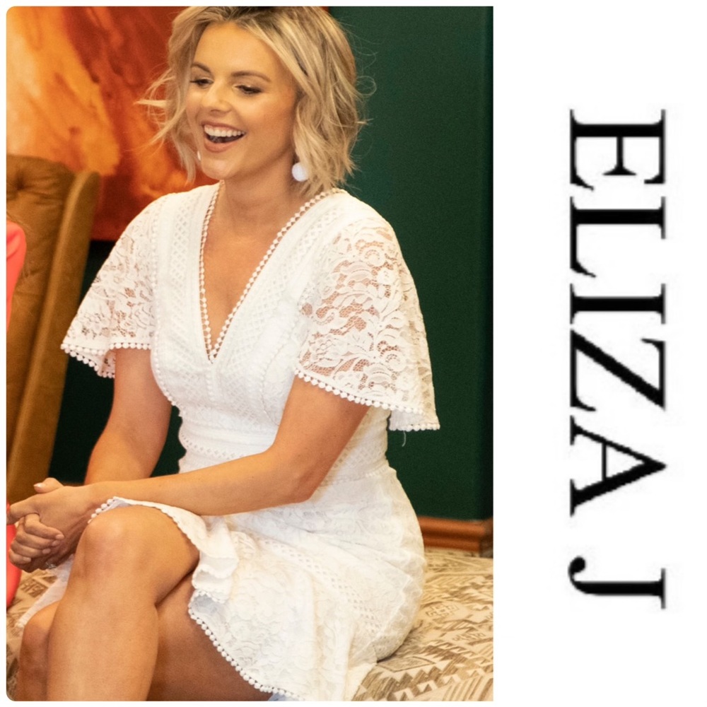 Eliza J Flounce Lace Dress - Picture 2 of 7